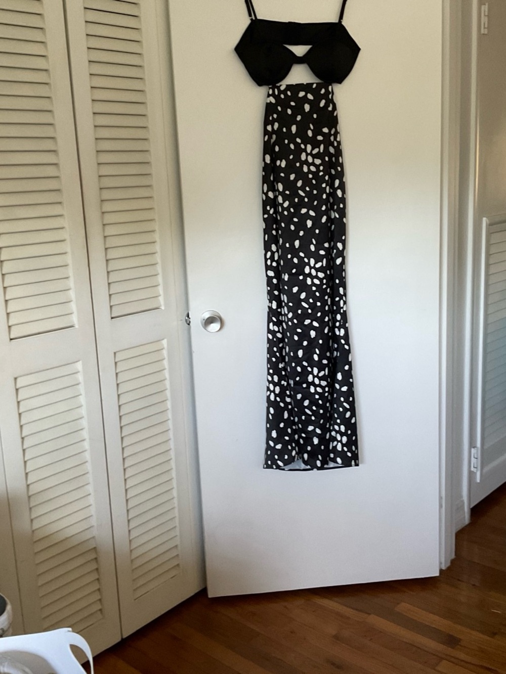 Nasty Gal satin strappy dress